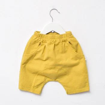 Hot Prodej Děti, Kalhoty pro chlapce šortky baby dívky letní kalhoty módní pevné zelené, žluté, děti, ležérní kalhoty 2020 90~130