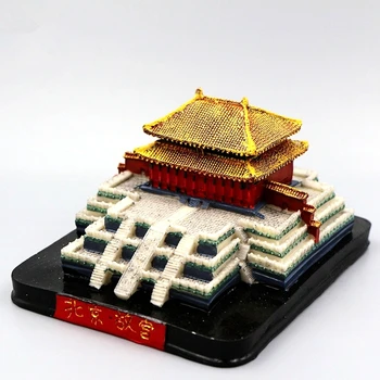 Hot Prodej Ručně Vyráběné Malované Pekingu Imperial Palace, Čína Pryskyřice Řemesla Kreativní Domácí Decortion Cestovního Ruchu Suvenýr Dárek