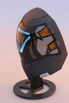 Hra OW Ana Ťuhýk Kůže Masky S LED Ana Světelný Helma Pro Cosplay Ana Kostým Arylic Maska Se Světlem Bez Baterie