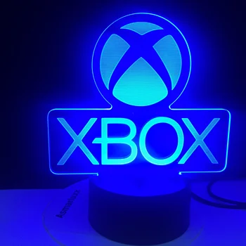Hra XBOX Domů Hry, Nejlepší Dárek pro Chlapce LED Noční Světlo USB Přímo, Dodávky Karikatura Aplikace Kontrolovat Děti, Dárky k Narozeninám 3d Lampa