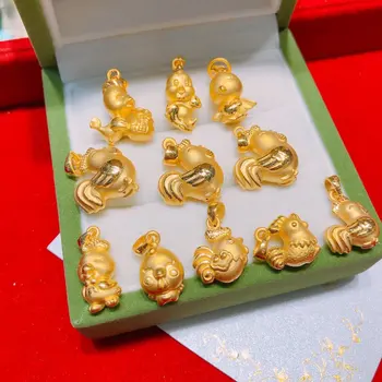 HX 24K Ryzího Zlata Přívěsek Skutečné AU 999 Solid Gold Kouzlo Pěkné Lesklé Srdce Luxusní Módní Klasické Jemné Šperky Hot Prodej Nové 2020