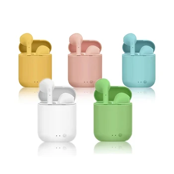I12 TWS barevné Bezdrátové mini Bluetooth 5.0 Špunty Bezdrátová Sluchátka stereo Přenosné Matné Macaron sportovní Earhones Sluchátka