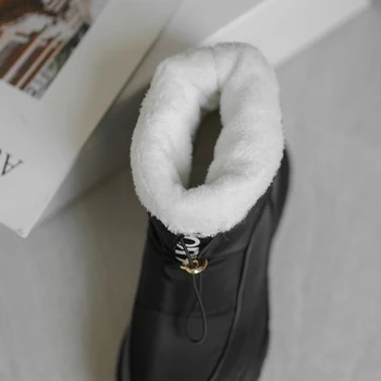 IN horké ženy Kolo Toe kotníkové boty kožešina tlusté sněhové boty kotníkové boty pro ženy zimní boty dámské teplé boty p425