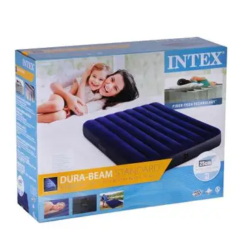 Intex nafukovací postel classic downy (Fiber Tech) plné, 1,37 m x 1,91 m x 25 cm,