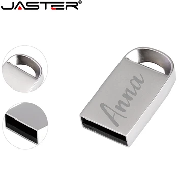JASTER USB 2.0 Mini USB Kovové 4GB 16GB 32G 64GB Flash Disk pen drive vodotěsný usb flash disk High speed (1KS zdarma logo)