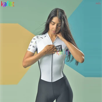 Kafitt Cyklistika Malý Triatlon Oblek, Dámské Cyklistické Oblečení 2021 Ženy Letní Krátké Kombinéza Set Cyklistické Oblečení Plavat Uniformu