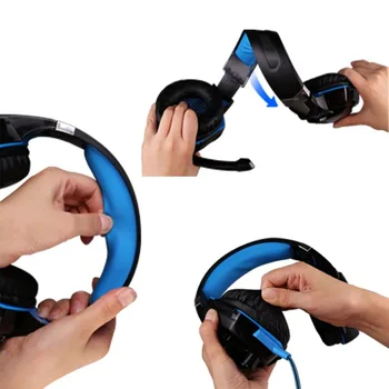 KAŽDÝ G2000 PC Gamer helmice, hi-fi Stereo Herní Sluchátka S Mikrofonem Oslnění Světla Záře Hry Hudební Headset fones