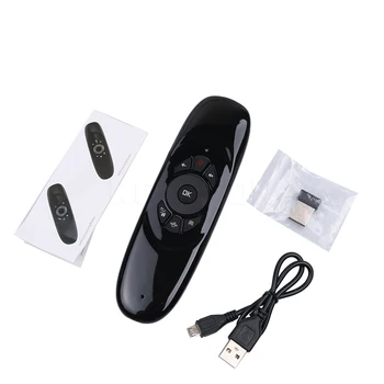 Kebidu 2.4 G C120 Fly Air Mouse Wireless TV BOX Klávesnice 2.4 G Dobíjecí Dálkový Ovladač pro Android, Linux, Windows, Mac O