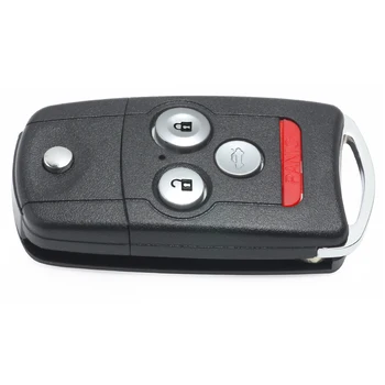 KEYECU pro Acura MDX RDX TL TSX ZDX pro Honda Accord Remote Auto Klíč Shell Případě Fob Kryt 4 Tlačítka