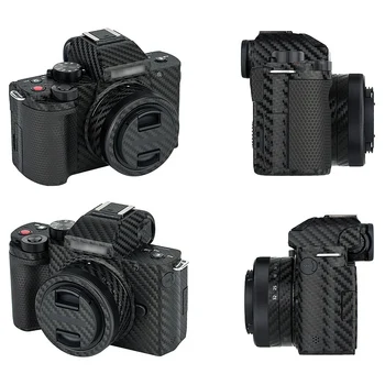 Kiwi Proti Poškrábání Těla Fotoaparátu Nálepka Kryt Ochranný Kožní Film Kit pro Panasonic DC-G100 / G110 Protector Carbon Fiber Black