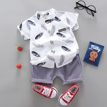 Kojenecké Oblečení 2020 Letní Batole Dítě Chlapci Oblečení Módní Tričko+Kalhoty 2ks Oblečení Oblek Ležérní Chlapci Oblečení Novorozence Oblečení
