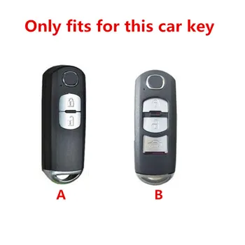 Kožené Auto Klíč Kryt Shell Pro Mazda 2 3 6 Atenza Axela CX-5 CX5 CX-7 CX-9 2016 Příslušenství Auto Styling Keychain
