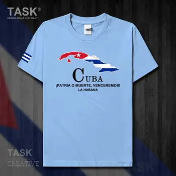 Kuba Kubánské košile pánská t nový tisk Módní Krátký Rukáv sportovní oblečení letní národní tým bavlna t-shirt topy země 50