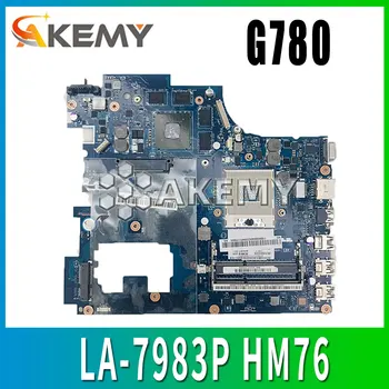 LA-7983P Pro Lenovo Ideapad G780 Pro Lenovo QIWG7 LA-7983P HM76 PGA989 DDR3 8 video čipy základní desky, Test originální