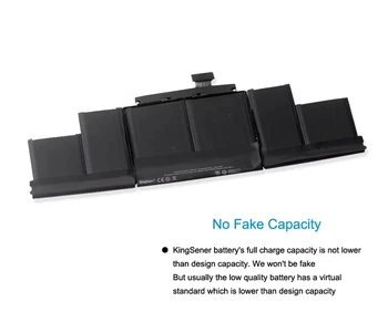 Laptop Baterie pro Apple A1417 A1398 (2012 Brzy-2013 Verze) pro MacBook Retina Pro 15