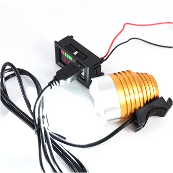 LED Digitální Displej Voltmetr Napětí Volt Metr Tester Dual USB 5V 2A Pro DC 12V Auta, Motocykly, Vozidla, Kapacita Baterie