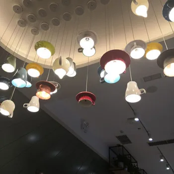 Led restauraci lustr moderní minimalistický tvůrčí osobnosti malé lustr uličky nordic lampy keramické