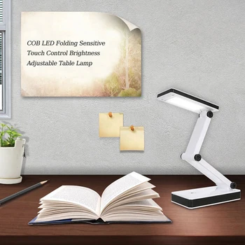 LED Stolní Lampa Skládací USB Powered Dotykový 3 režim Stmívání Stolní Lampa LED Ochranu Očí, Světlo na Čtení Student Pracuje Baterie Lampa