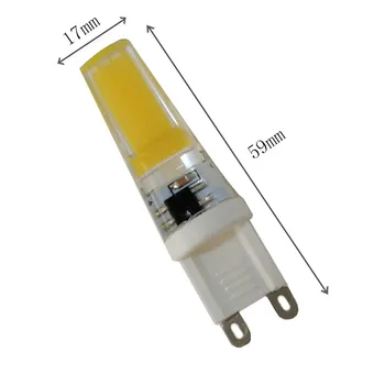 LED žárovka G9 kukuřice Žárovka AC 220V, 9W COB LED světlo 360 ° Vyzařovací Úhel reflektoru svítilny, žárovky 10pcs/lot