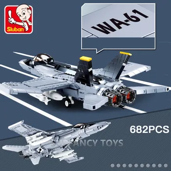 Letecké Vojenské DIY Stavební Bloky F/A-18E Bojovník AH-1Z VIPER Letadla, Letadlo, Válka, Zbraň, Cihly Vzdělávací Hračky pro Děti