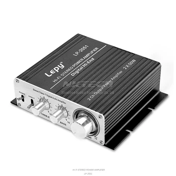 LP-2051 Lepy Hi-Fi Stereo Zesilovač Digitální Přehrávače Hi-End BASS Třídy-T 2CH Tri-cesta 2x 50W RMS Audio Auto Home MP3 AMP DIY