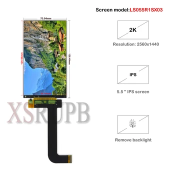 LS055R1SX03 5.5 palcový 2k displej LCD modul s rozlišením 2560*1440 LCD displej s HDMI na MIPI desce řadiče pro WANHAO D7 náhradní