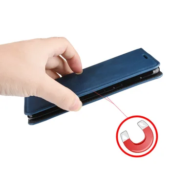 Luxusní Slim Kožené Flip Kryt Pro Huawei Honor 9A Případě, Karty, Peněženku Stát Magnetická Kniha Kryt Pro Honor 9A Mobilní Telefon Případech