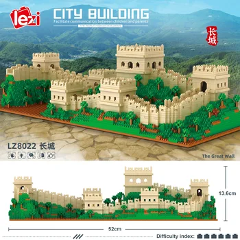LZ8022 Great Wall svět slavné budovy model diamond stavební bloky sestavené dospělé hračky pro děti dárky