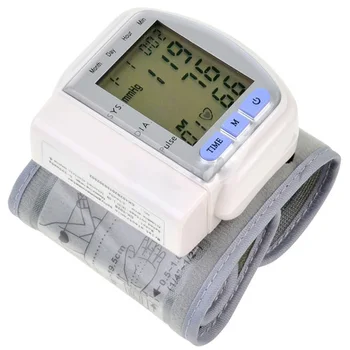 Lékařské Zápěstí Elektronické Monitor Krevního Tlaku tansiyon aleti Pulsu přístroj měřící krevní tlak Metr Manžety Hodinky Monitor Krevního Tlaku