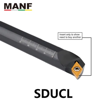 MANF soustružnické nástroje 12mm S16Q-SDUCR07 CNC Soustružení Šroub Soustruhu, Frézy Nudné Baru Zpracování Upnuté Vnitřní Soustružení Nástroj Držitele