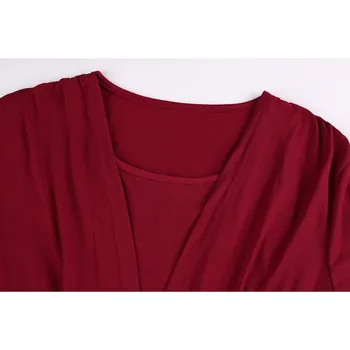 Mateřství ženy Halenka Oblečení Dlouhý Rukáv dvouvrstvé Pohodlí Kojící Topy tričko Pro Kojící Topy #LR1