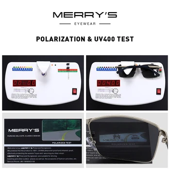 MERRYS DESIGN Muži Klasický Obdélník sluneční Brýle HD Polarizační Sluneční brýle Pro Jízdu TR90 Nohy UV400 Ochranu S8380