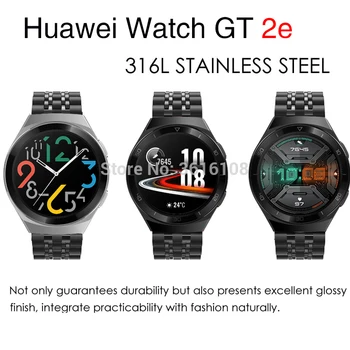Metalová Kapela Pro Huawei watch gt 2e popruh Náramek z Nerezové Oceli gt 2e 46mm Náhradní Poutko Pro Huawei Watch gt 2e 46mm