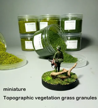 Miniaturní Model Trávy částic topografické vegetace DIY Výrobu Vlak Písek Tabulky Budova, 250 ml