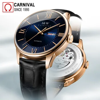 MIYOTA automat top značky luxusní pánské hodinky, safírové Karneval mechanické hodinky muži vodotěsné Sitizen relogio masculino reloj