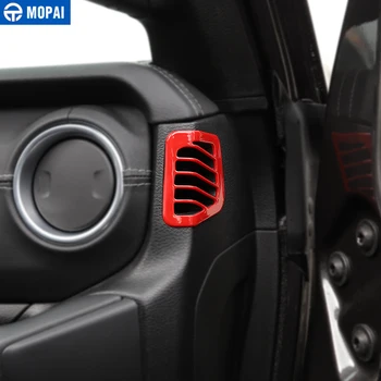 MOPAI Auto Klimatizace Zásuvky Dekorace Kryt Samolepky pro Jeep Wrangler JL 2018+ pro Jeep Gladiator JT 2018+
