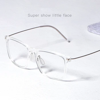Muži A Ženy Retro Transparentní Brýle Ultra Light TR Brýle Rám Krátkozrakost Brýle Rám Ploché Světlo Proti Modré Brýle 999