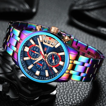 Muži Hodinky 2020 Luxusní Rainbow Módní Chronograf Vojenské Sportovní Hodinky pro Muže MINI ZAMĚŘENÍ Náramkové Hodinky часы мужские спортивные