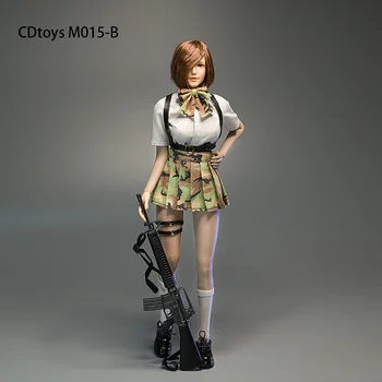Místo Cdtoys M015 1/6 Žena Voják Taktické JK Python Jednotné Šaty Skládaný Sukně Ozbrojených Oblek Ženy