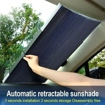 Místo Sklápěcí čelní Sklo Auta Slunci Opony UV Ochrana Sluneční Clona Blokuje Venkovní Kryt Car Styling