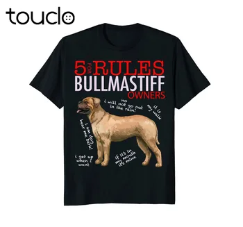 Módní Hot 5 Pravidla pro Bulmastif Majitelé tričko T-shirt T shirt Tee