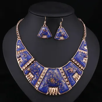 Módní Prohlášení Náhrdelník Náhrdelníky Pro Ženy 2020 Velký Geometrický Náhrdelník Vintage Náhrdelníky & Přívěskem Náušnice Šperky Set