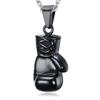 Módní Šperky Náhrdelník Krásné Mini Boxerské Rukavice Přívěsek z Nerezové Oceli v Pohodě ocelové klouby zápas Muži Šperky, Vánoční Dárek