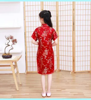 Nové Děti Cheongsam Šaty Vintage Čínský Styl Tradiční Holčička Šaty