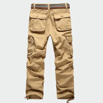 Nové Příjezdu Bavlna Vysoce kvalitní Pánské Vojenské Cargo Kalhoty Multi-kapsy Kalhoty Ležérní Kalhoty Velikosti 30-44