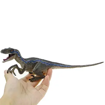 Nové Příjezdy Modrá Velociraptor Dinosaur Akční Obrázek Zvířecí Model Sběratel Hraček nejlepší dárek doprava zdarma velkoobchod 30