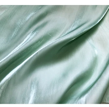 Nové Super Lesk Hedvábný Satén Mint Green Crystal Hedvábné Perleťové Hedvábí Skluzu Módní Saténové Látky