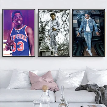 Nový Lil Dítě Rapper Hip Hop Rap Zpěvák Hvězda Alvum Plakát A Otisky Malířství Nástěnné Obrázky Pro Obývací Pokoj Domácí Dekor