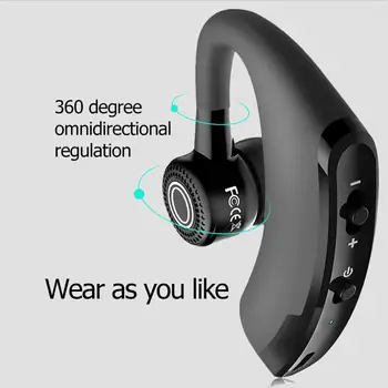 Nový model V9 Super Bass Stereo Obchodní Bluetooth Earset Inteligentní Low-power Sport Headset Ultra-nízké Napětí Edition 200*50*20mm