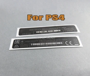 OCGAME 100ks/mnoho OEM pro PS4 Controller bydlení Shell Slim Black Zadní Štítek Štítek Těsnění